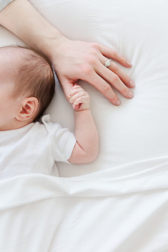 Picture of a baby captured during a Bend newborn Photography session